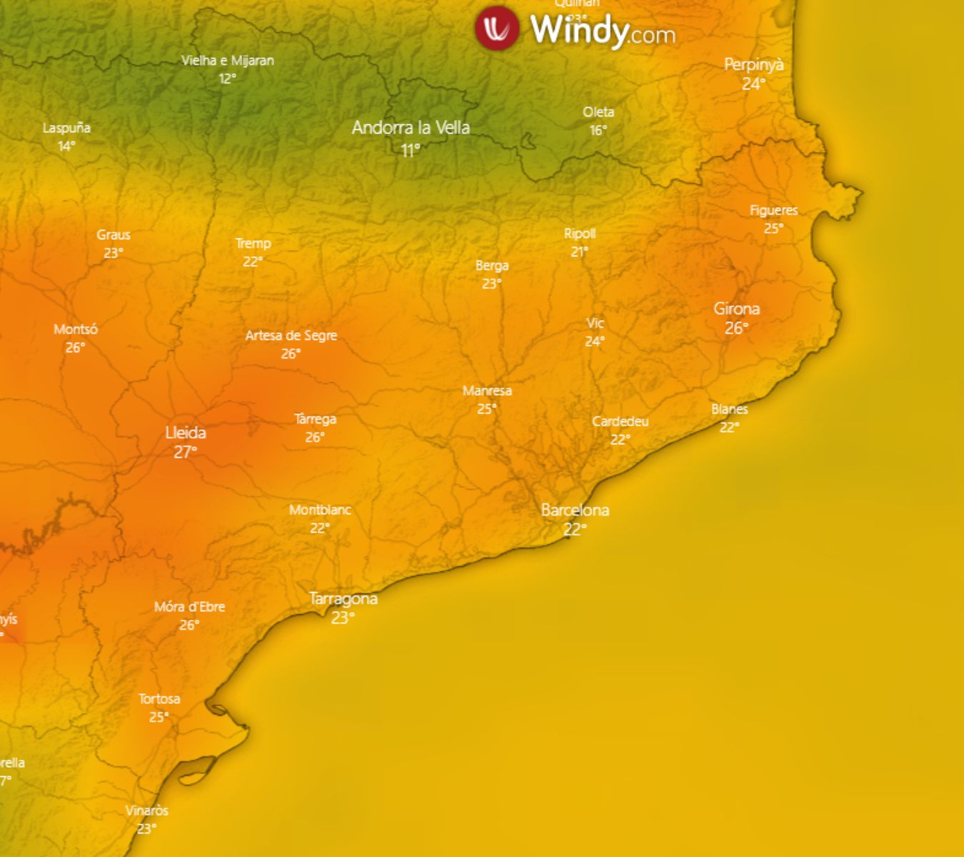 Donde no llueva, se votará con manga corta: el domingo, hará calor casi de verano / WINDY Donde no llueva, se votará con manga corta: el domingo, hará calor casi de verano / WINDY