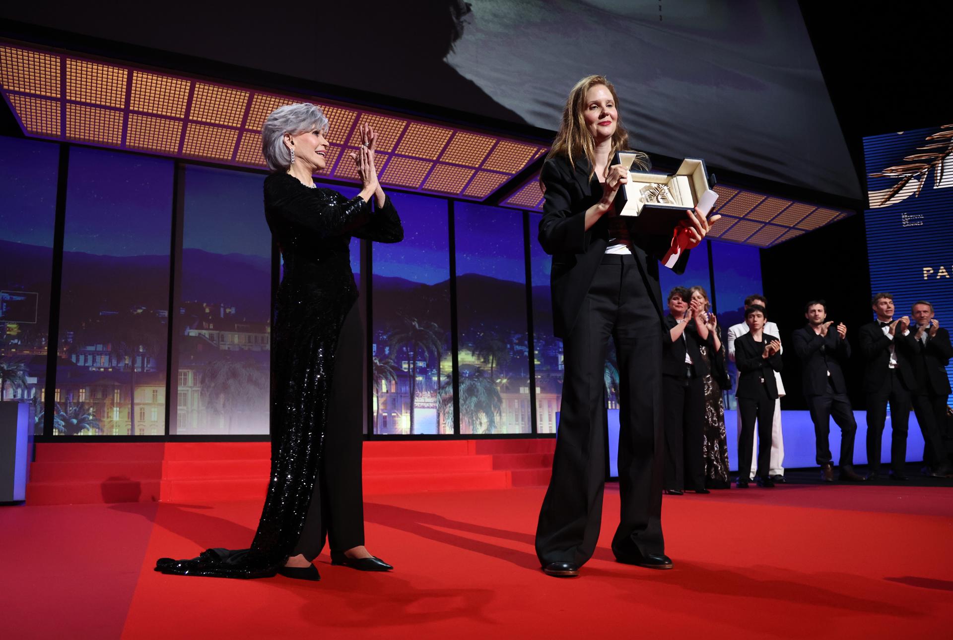 jane fonda justine triet festival canas / EFE jane fonda justine triet festival canas / EFE