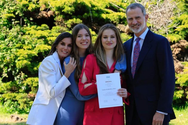 Letizia en la graduación de Leonor 