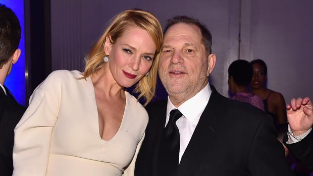 Uma Thurman y Harvey Weinstein