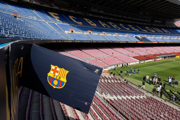 Escudo Camp Nou Barça / Foto: Miquel Muñoz