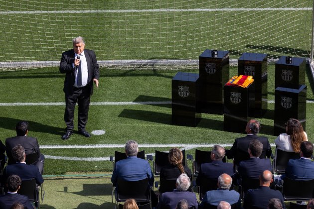 Joan Laporta Camp Nou Barça / Foto: Miquel Muñoz