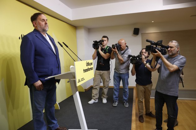 Oriol Junuqeras a la nit electoral EFE