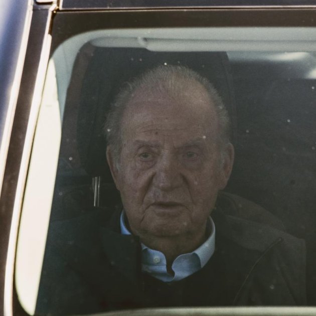 Juan Carlos en el coche efe Juan Carlos en el coche efe
