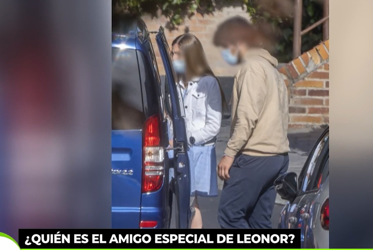 Gabriel con la infanta Sofía en Madrid, Telecinco