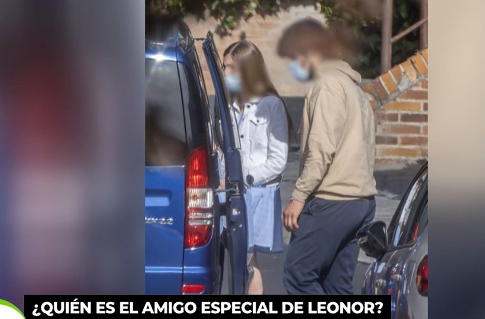 Gabriel con la infanta Sofía en Madrid, Telecinco