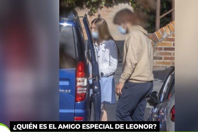 Gabriel con la infanta Sofía en Madrid, Telecinco