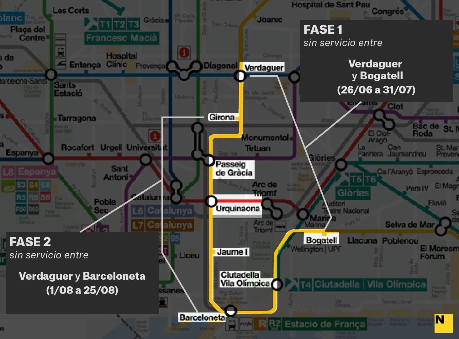 metro castella tall estiu 2023