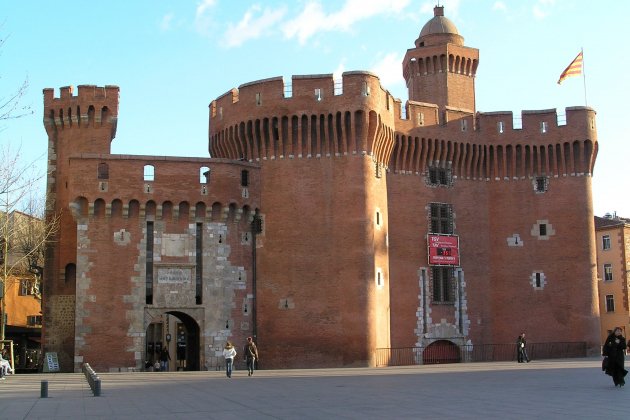 Perpignan, Le Castillet, former city gate. Perpignan, Le Castillet, former city gate.