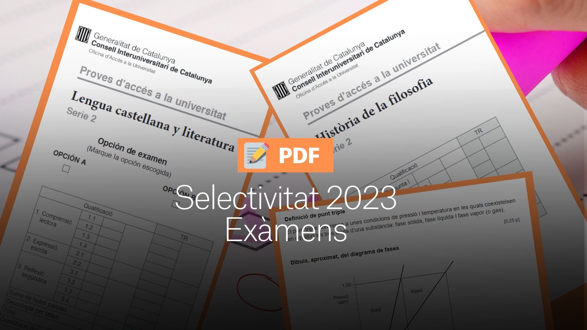 Correccions i solucions Selectivitat 2023 setembre en PDF