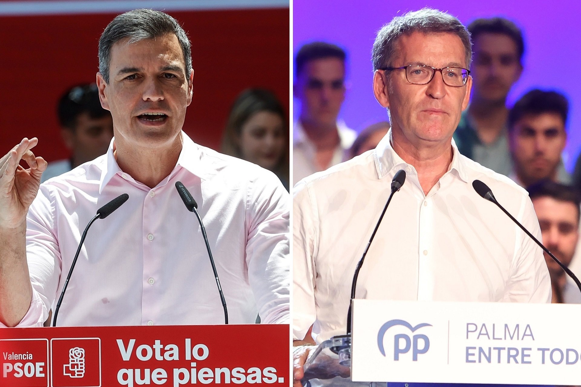 Una encuesta muestra que más votantes del PSOE ven a Feijóo en La Moncloa antes que a Sánchez