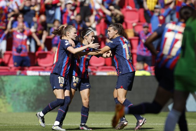 Aitana Hansen Patri Guijarro Barça Wolfsburgo final Champions femenina / Foto: EFE - Alberto Estévez