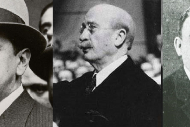 Gil Robles, Lerroux y Martinez de Velasco. Fuente Real Academia de Historia i Senat de España Gil Robles, Lerroux y Martinez de Velasco. Fuente Real Academia de Historia i Senat de España