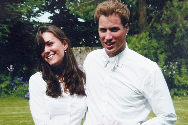 Kate Middleton y el príncipe Guillermo en la universidad
