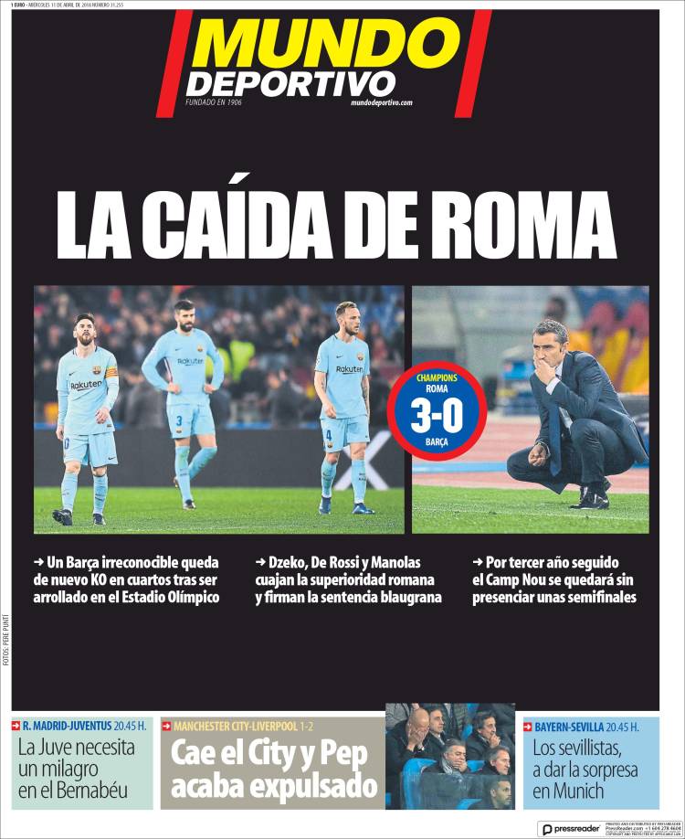 Mundo Deportivo Llevada|Traída 11 04 2018
