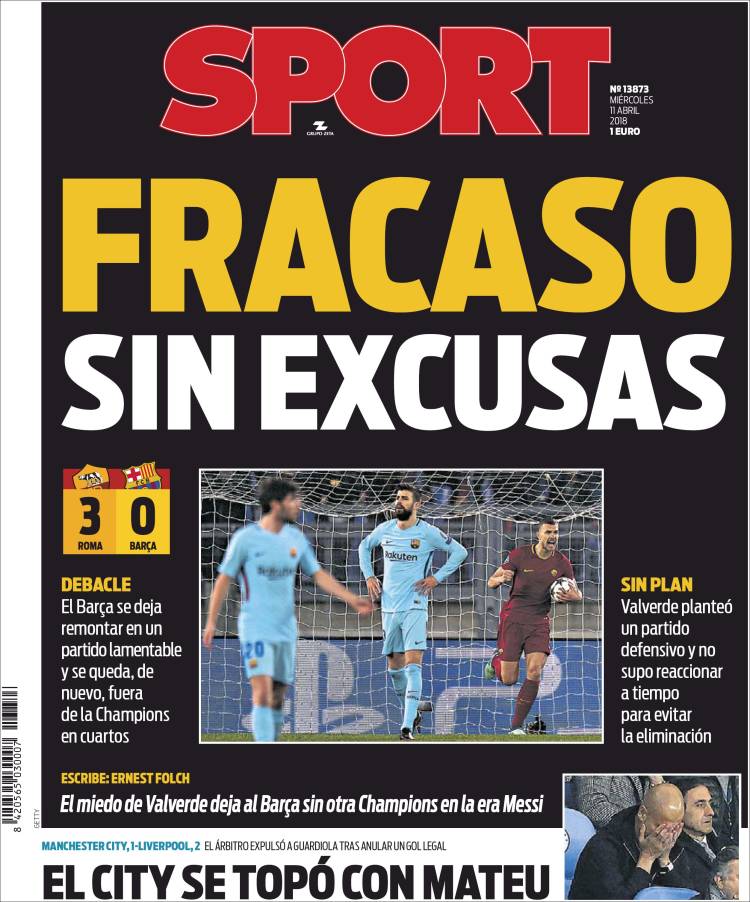 Sport Portada 11 04 2018