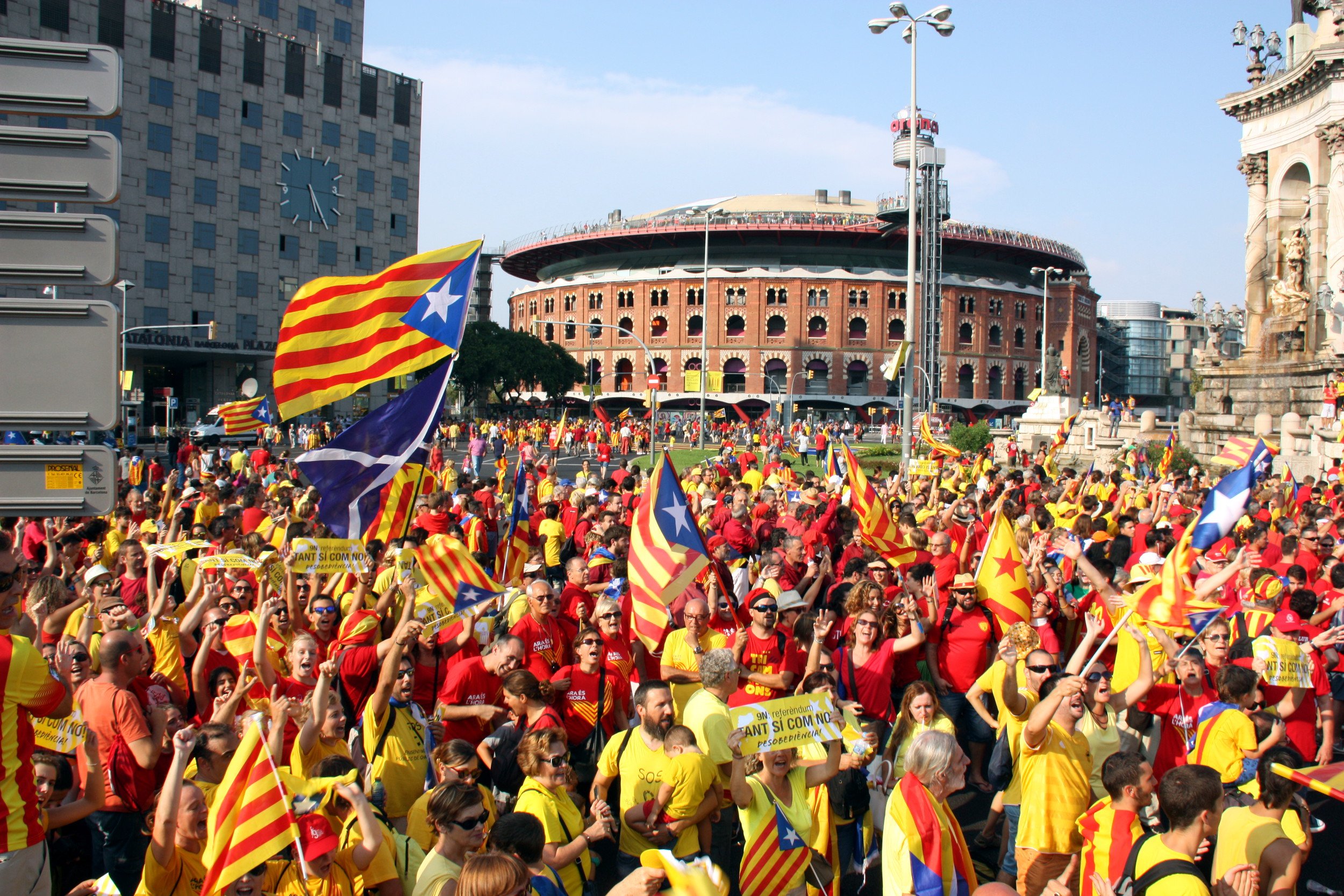 La manifestación por los presos saldrá de plaza de Espanya y avanzará por el Paral·lel