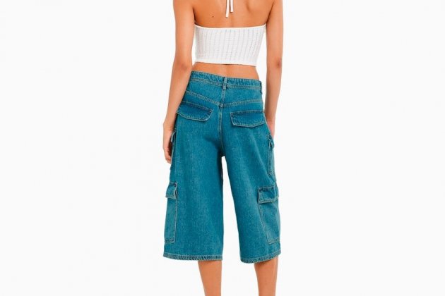 Bermuda denim cargo baggy1 Bermuda denim cargo baggy1