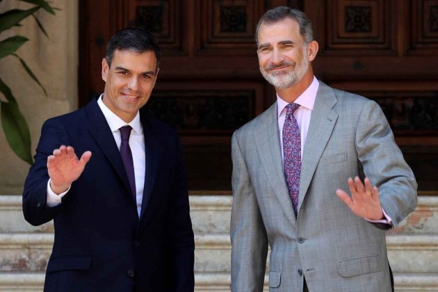 Pedro Sánchez y Felipe VI