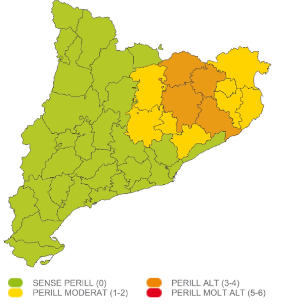 Aviso fuertes tormentas y granizadas sábado, 10 de junio Meteocat