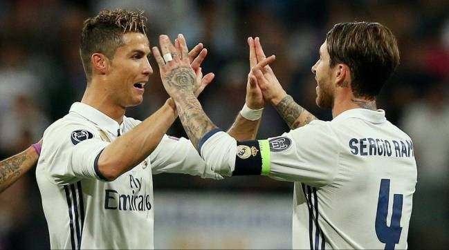 Cristiano Ronaldo y Sergio Ramos Cristiano Ronaldo y Sergio Ramos