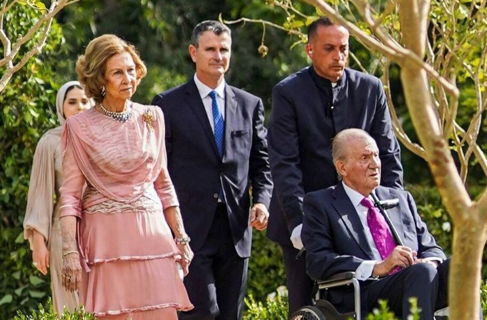Juan Carlos I en silla de ruedas Juan Carlos I en silla de ruedas