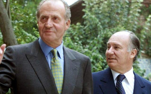 Juan Carlos y el billonario Aga Khan