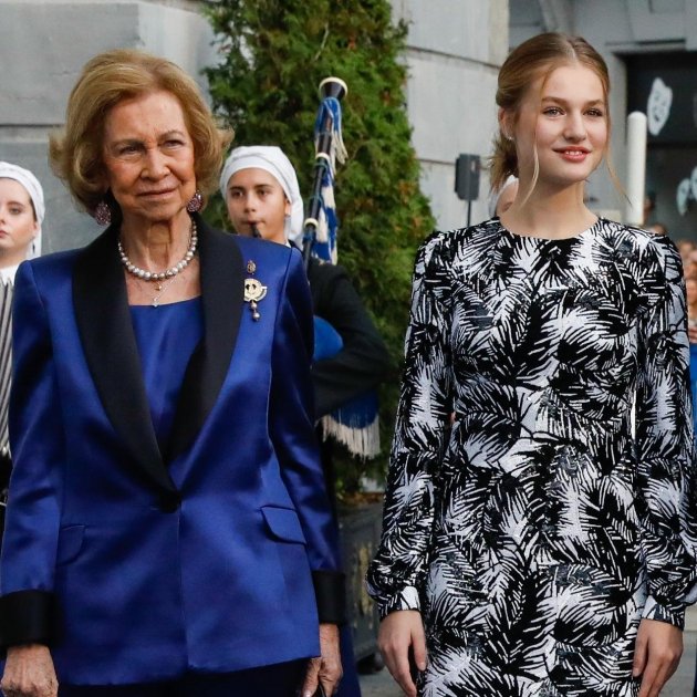 La reina Sofia i Leonor La reina Sofia i Leonor