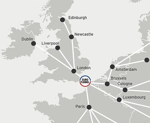 Channel Tunnel Eurotunnel Location Map Channel Tunnel Eurotunnel Location Map