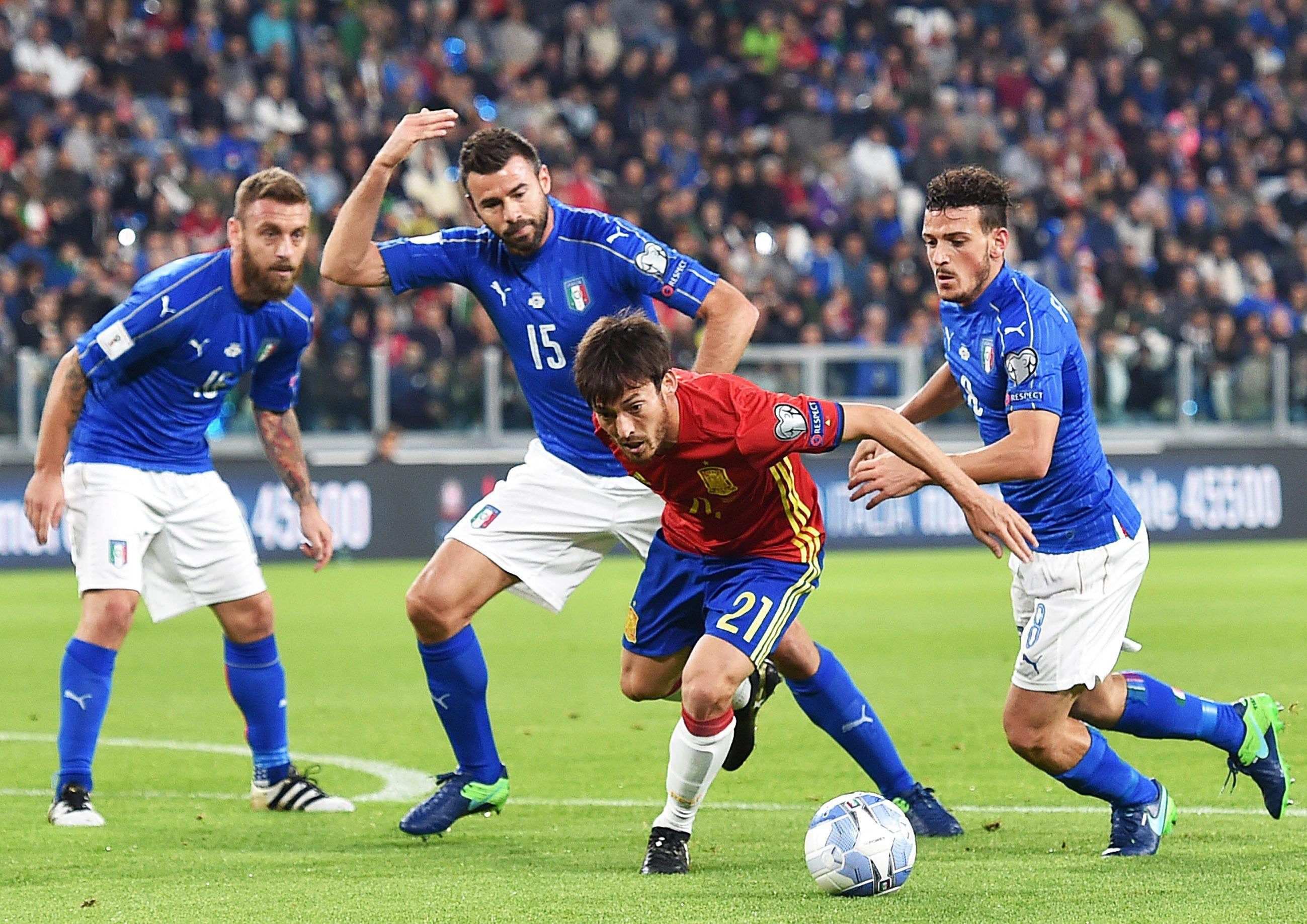 David Silva Espanya Italia EFE