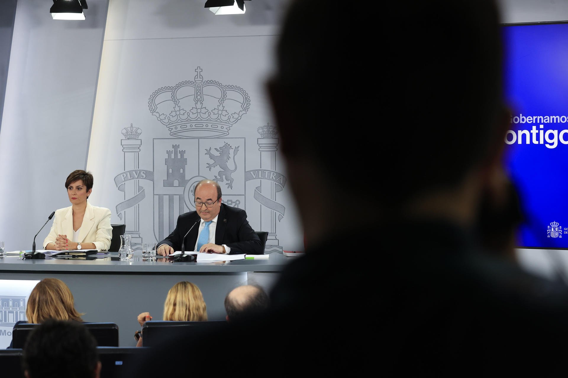 Miquel Iceta Isabel Rodriguez rueda prensa moncloa - EFE