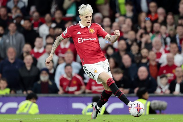 Alejandro Garnacho durante un partido con el Manchester United / Foto: Europa Press