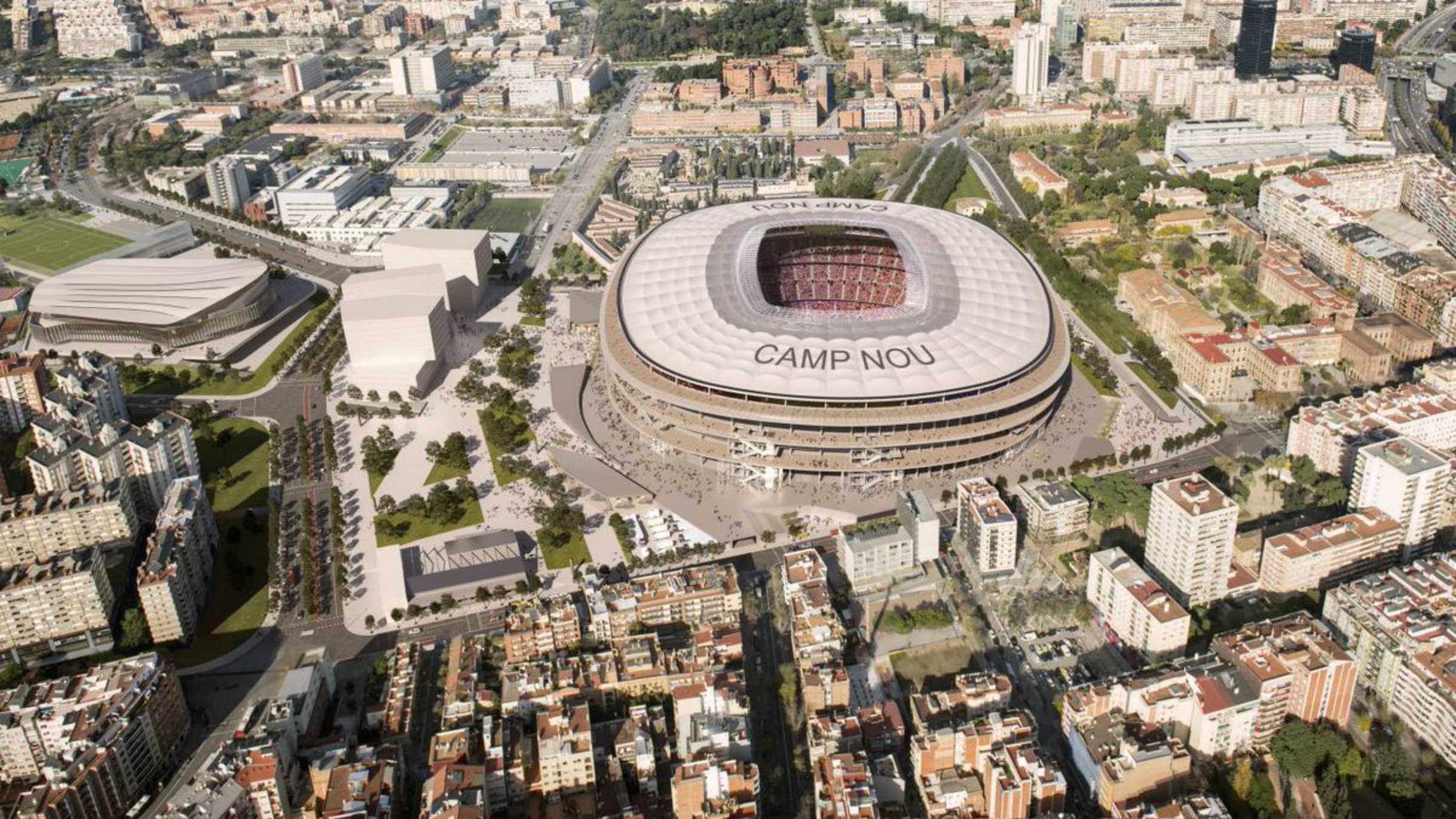 La construcción del nuevo Camp Nou se sigue retrasando