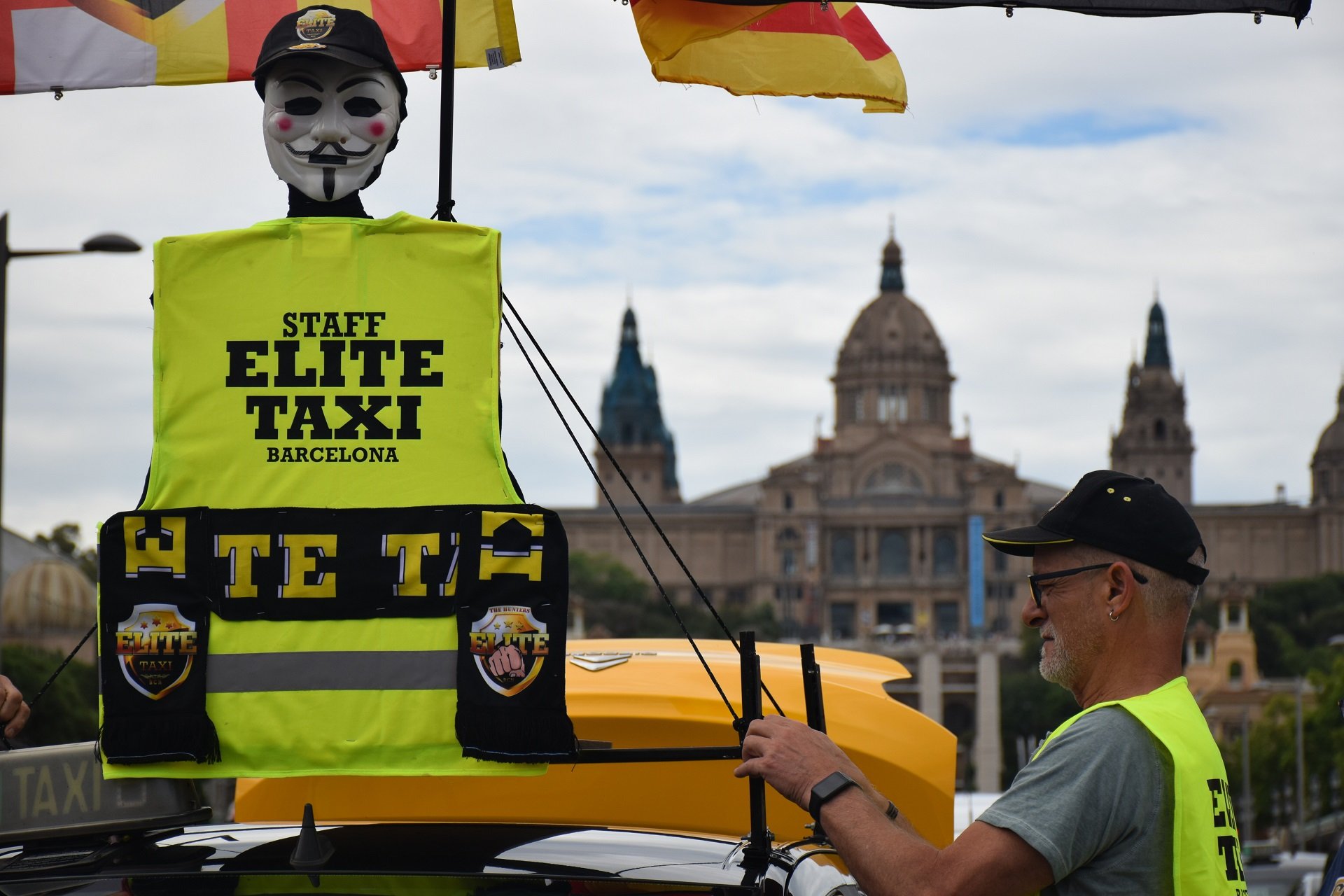 protesta del sector del taxi a Barcelona (1)