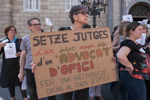Manifestació advocats del  Torn d'Ofici. Foto: Carlos Baglietto