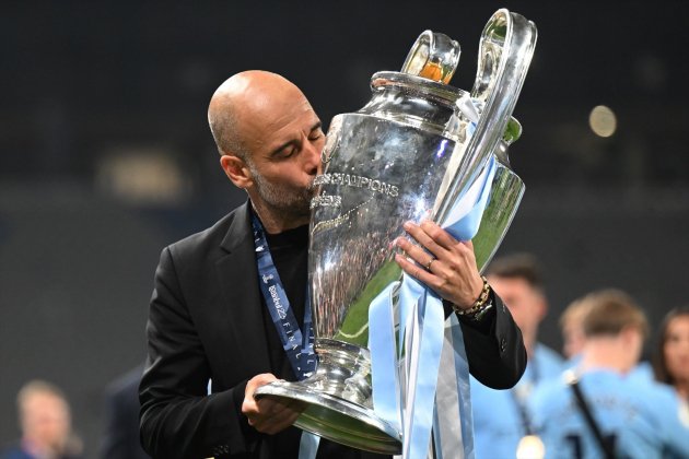 Champions del City i Guardiola / Foto: Robert Michael / Europa Press Champions del City i Guardiola / Foto: Robert Michael / Europa Press