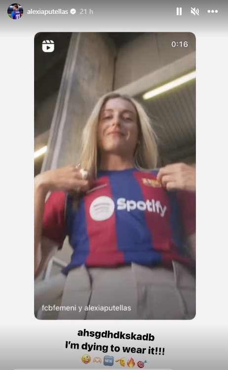 Alexia Putellas camiseta Instagram Alexia Putellas camiseta Instagram