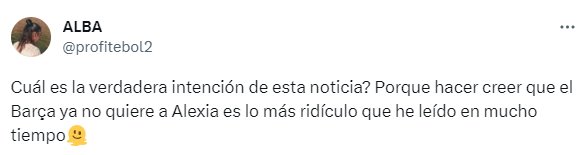 Alexia Putellas tuit 3 Alexia Putellas tuit 3