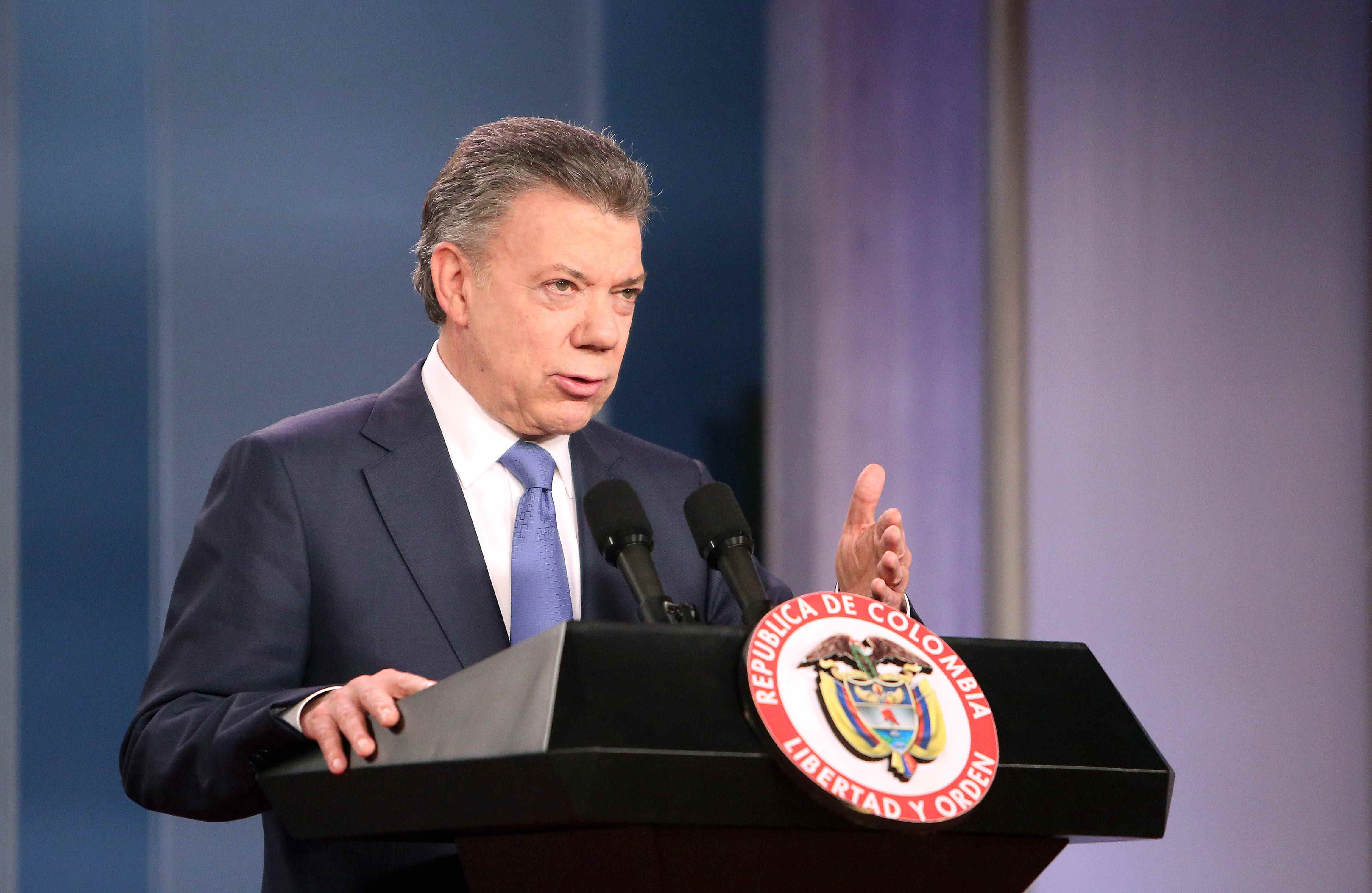 El presidente de Colombia, Juan Manuel Santos, Nobel de la Paz 2016