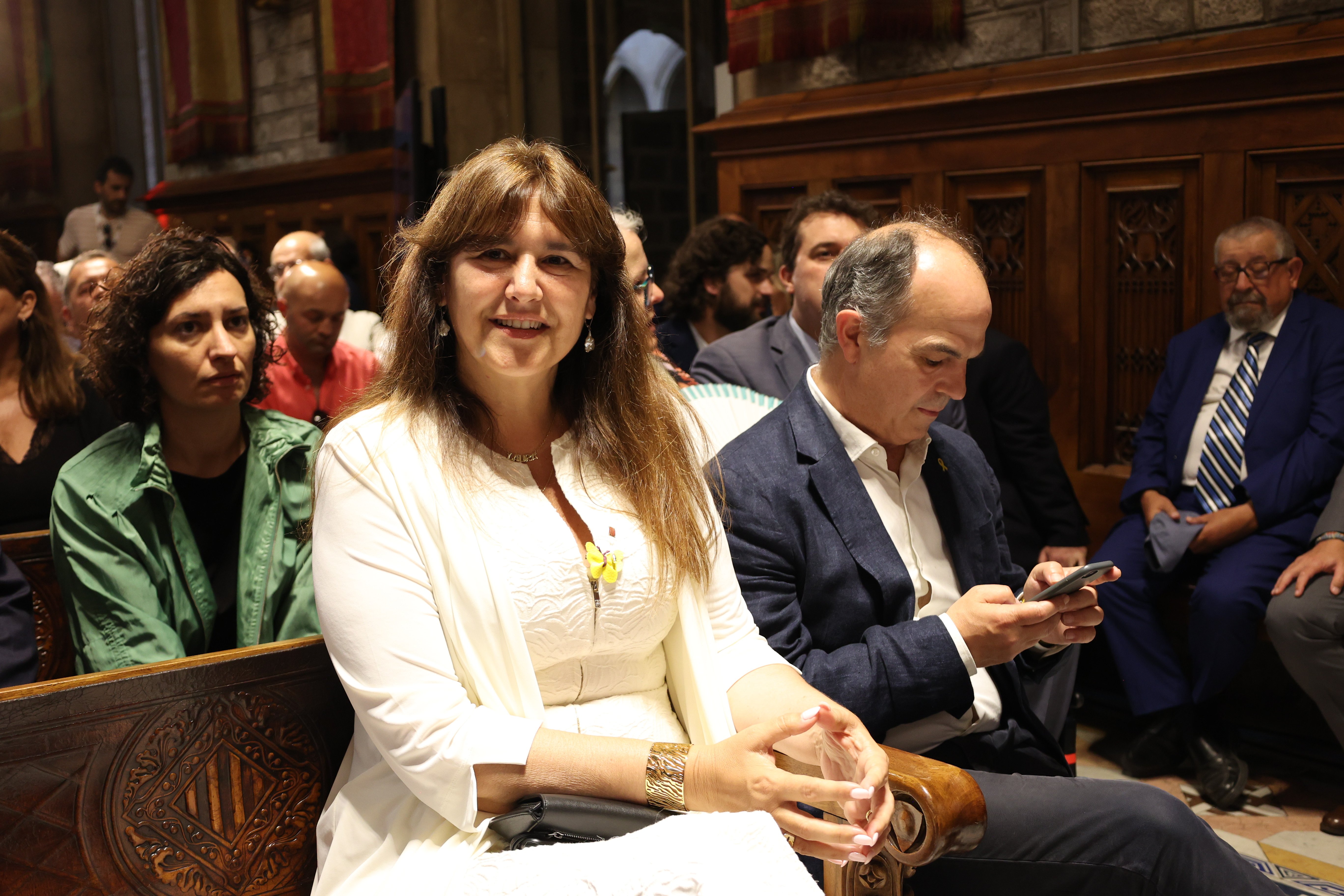 Laura Borràs accuses Pere Aragonès of speaking for Junts with regard to Sánchez investiture