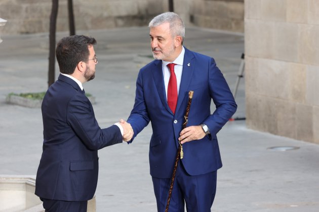 pere aragonès i jaume collboni investidura alcalde barcelona  / Miquel Muñoz