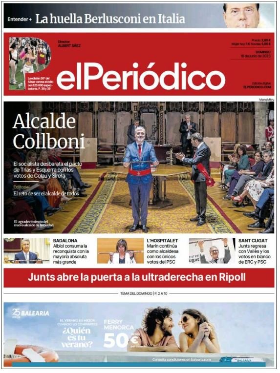 el periodico portades 18 juny