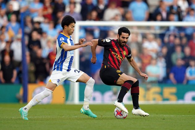 İlkay Gündoğan Mitoma Manchester City Brighton / Foto: Europa Press - Nick Potts