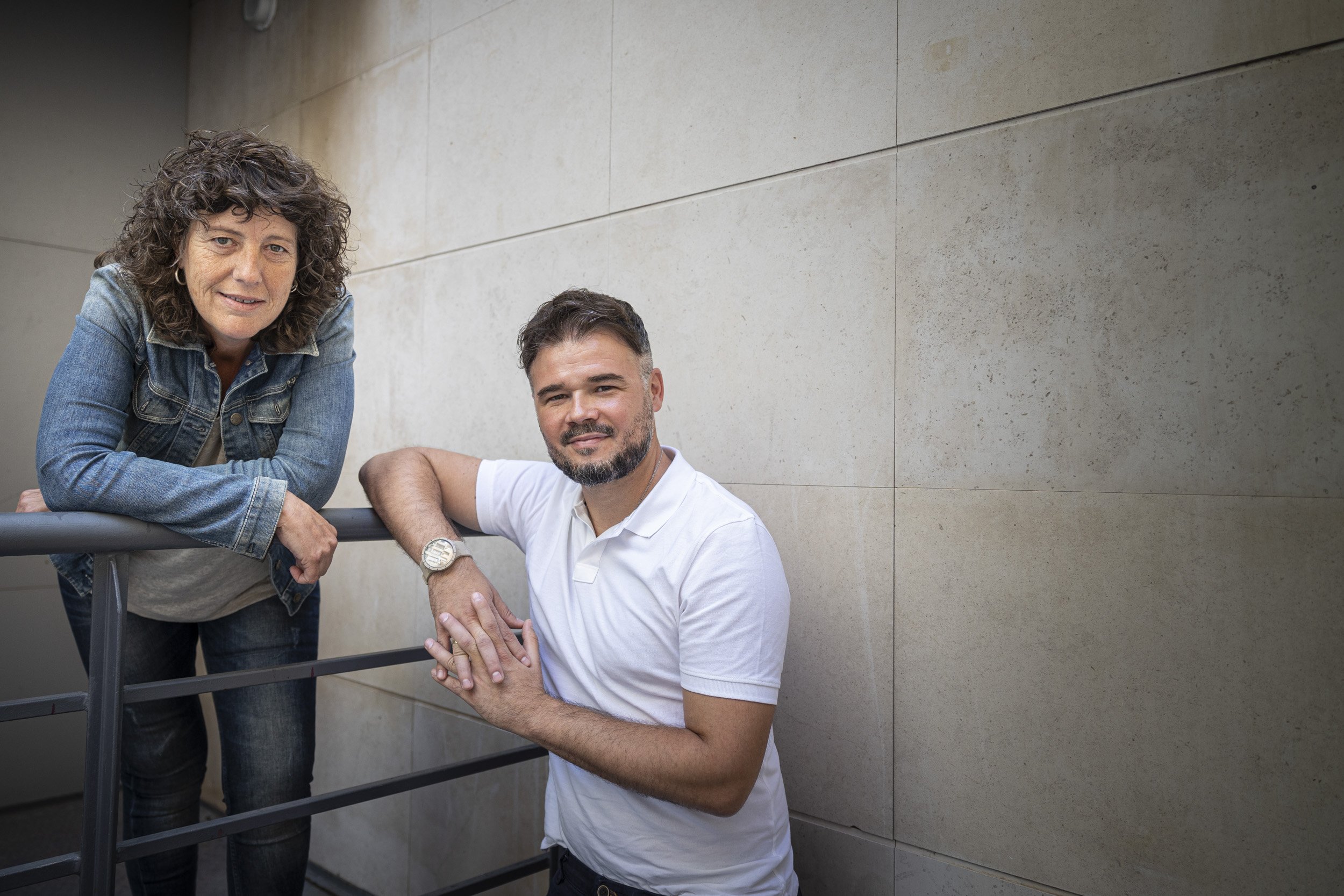 Gabriel Rufián i Teresa Jordà: "Si investir Sánchez significa no defensar Catalunya, no ho farem"