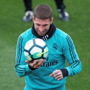 Sergio Ramos entrenament Madrid EFE Sergio Ramos entrenament Madrid EFE