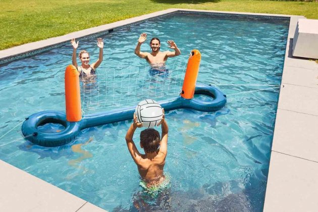 Red inflable de piscina