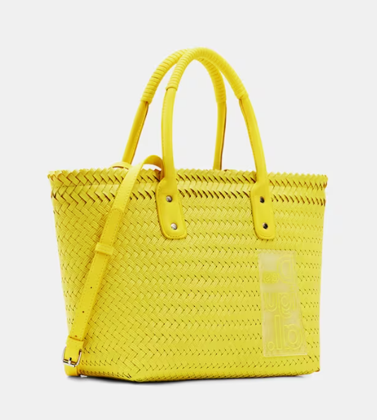 La bossa shopper groga que veuràs a les pijas des de ja està rebaixat una 30% en Desigual