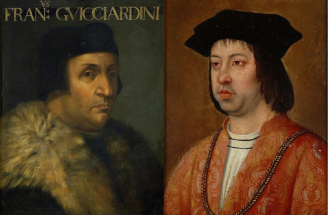 Guicciardini y Ferran el Catolic. Fuente Galería de los Oficios, Florència y Museo de Arte, Viena Guicciardini y Ferran el Catolic. Fuente Galería de los Oficios, Florència y Museo de Arte, Viena
