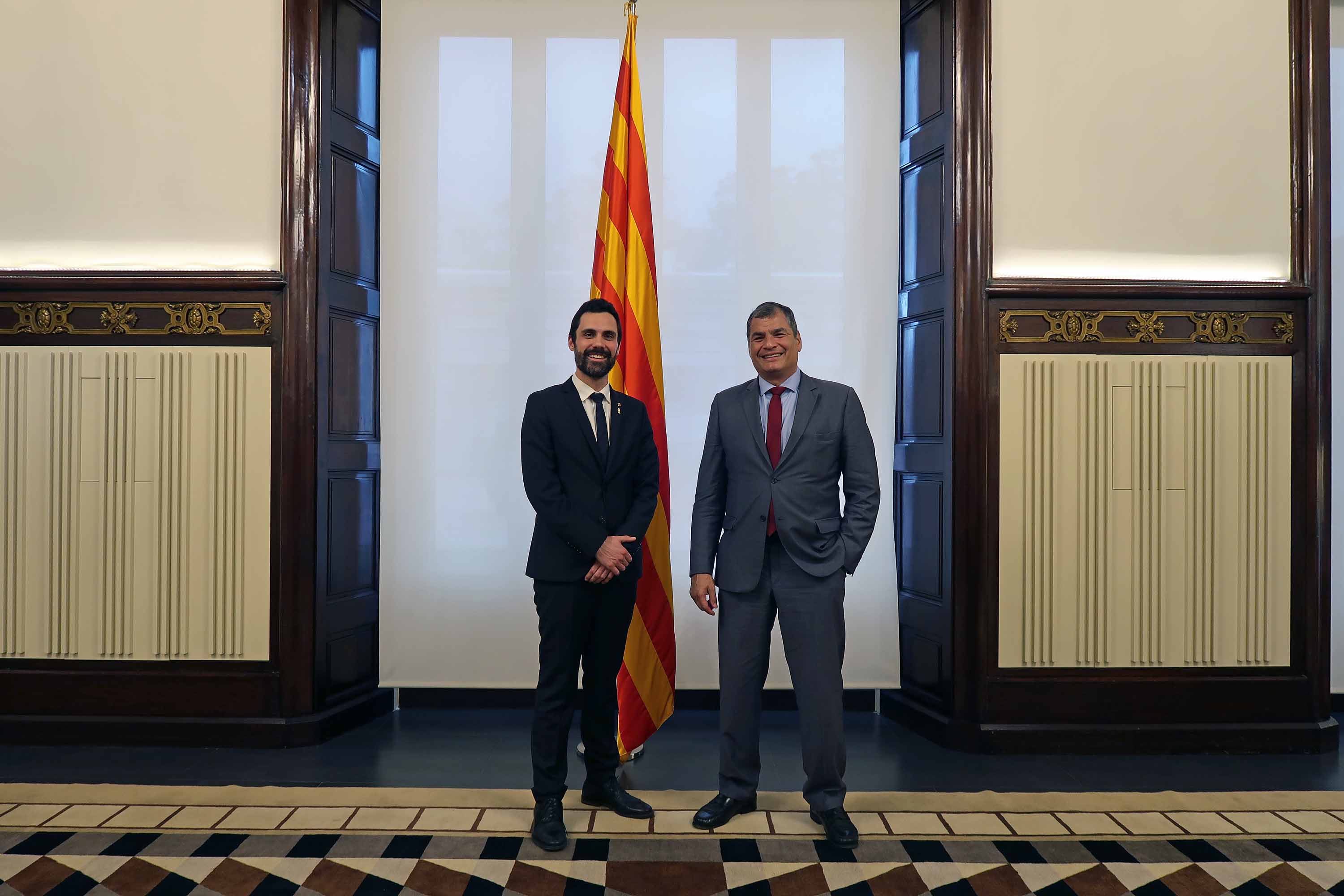 Torrent se reúne con el expresidente del Ecuador Rafael Correa