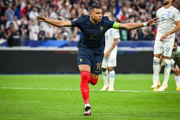 Mbappé celebrant un gol amb França / Foto: Europa Press